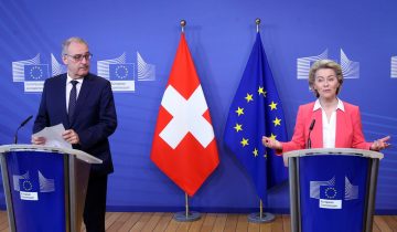 Guy Parmelin et Ursula von der Leyen positifs