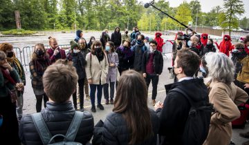 Les activistes ont fait passer leur message