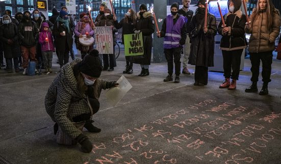 Réunies contre les féminicides