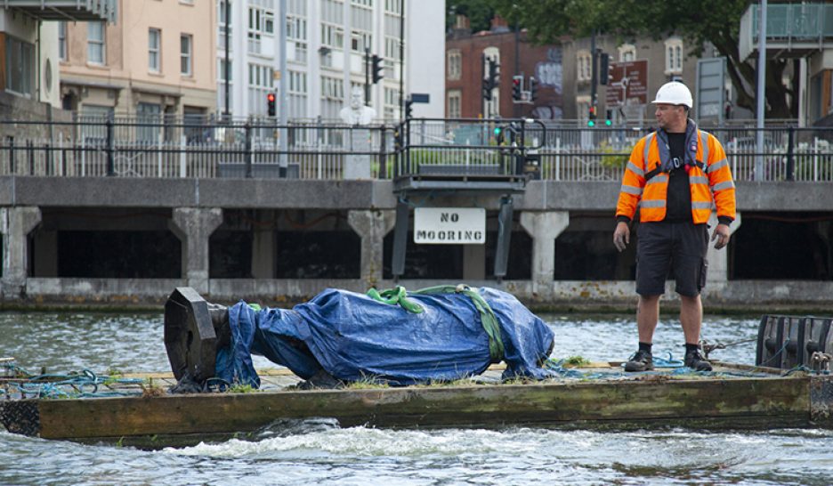 Procès d'un déboulonnage symbolique du mouvement Black Lives Matter