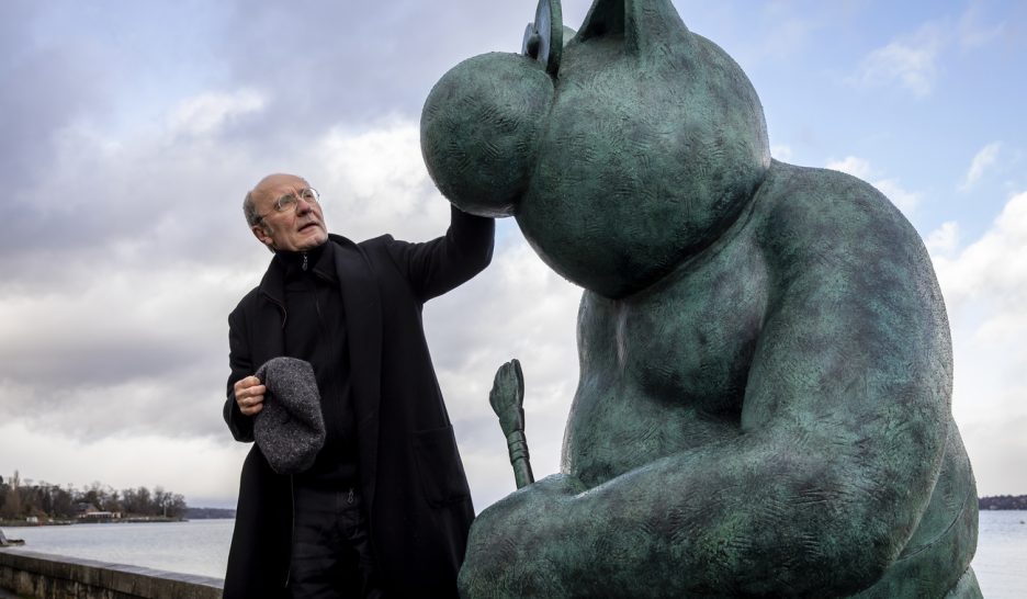 Le chat de Geluck s’expose sur les quais genevois