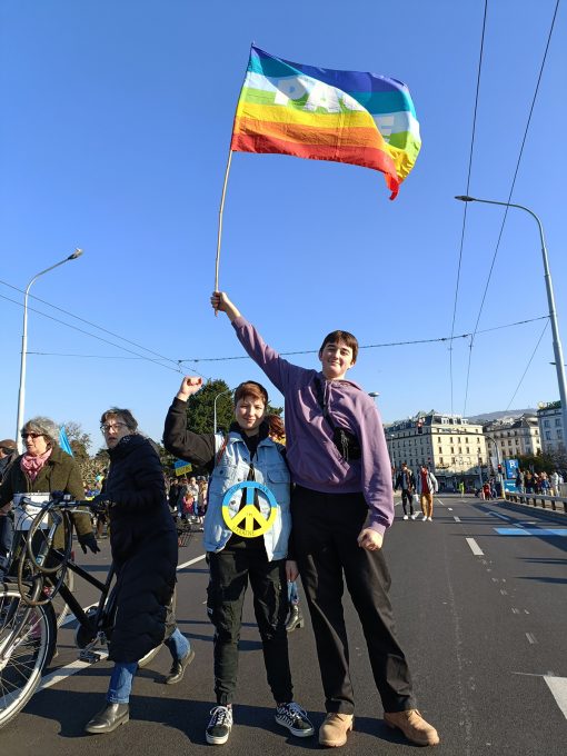 3500 personnes manifestent contre la guerre à Genève 1