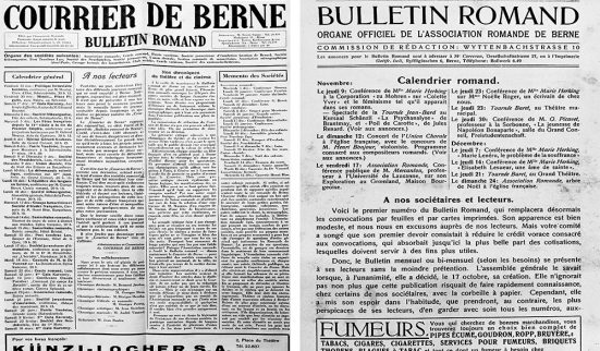 Le Courrier de Berne centenaire