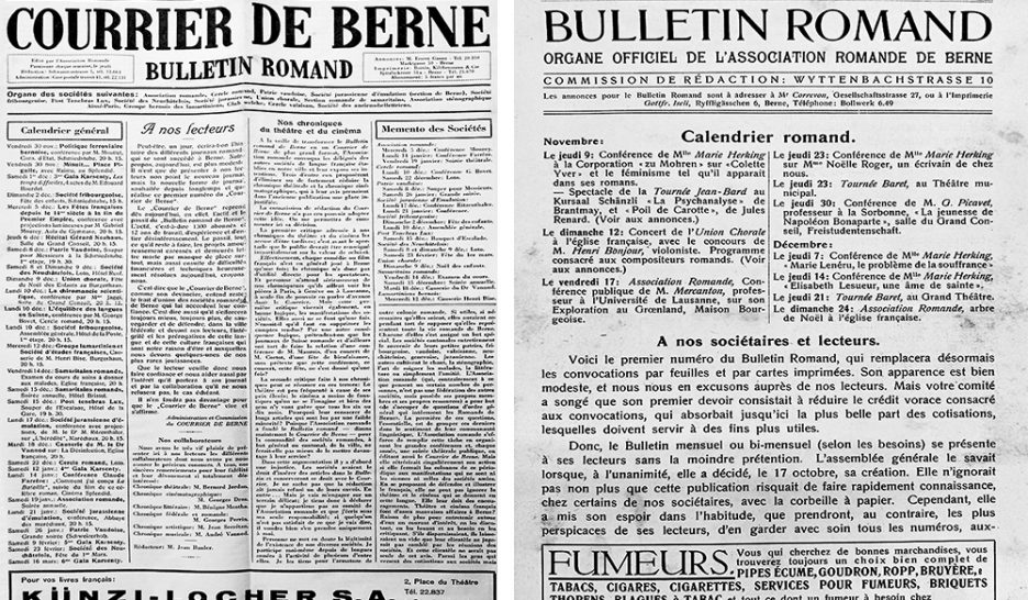 Le Courrier de Berne centenaire