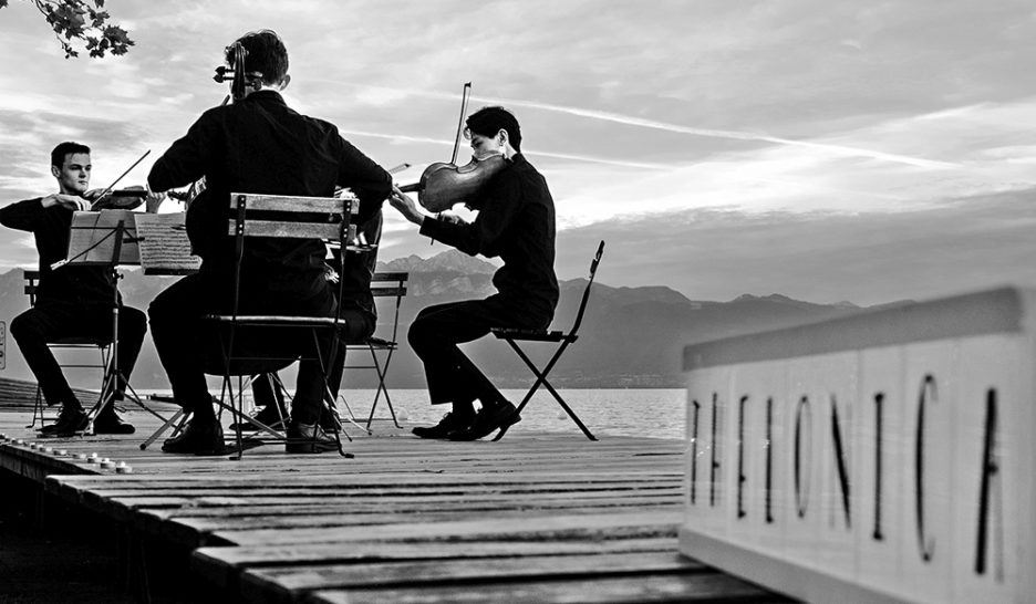 Lever du jour en musique à Lausanne