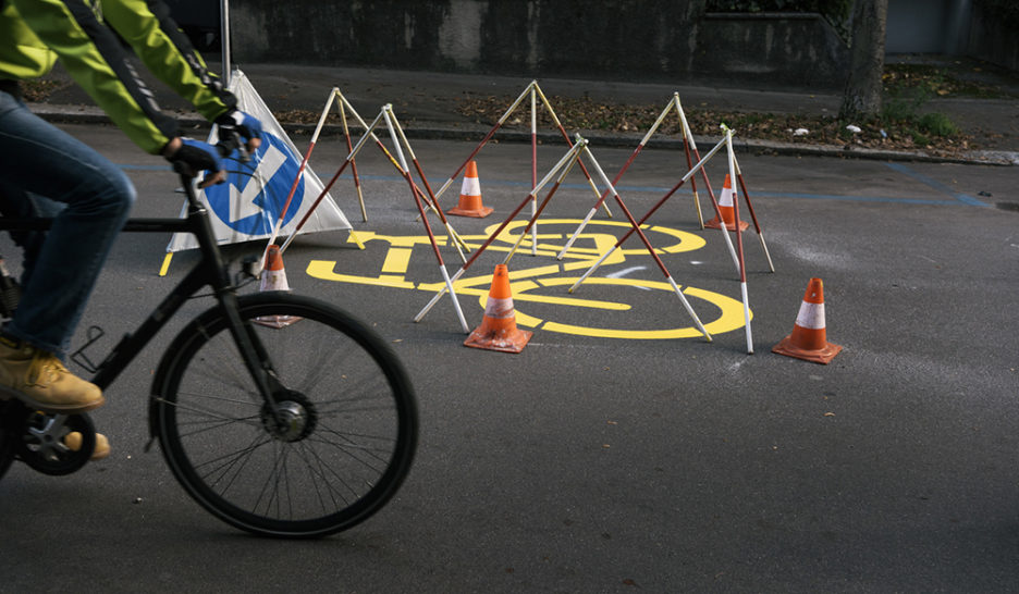 De nouvelles bandes  cyclables au centre-ville