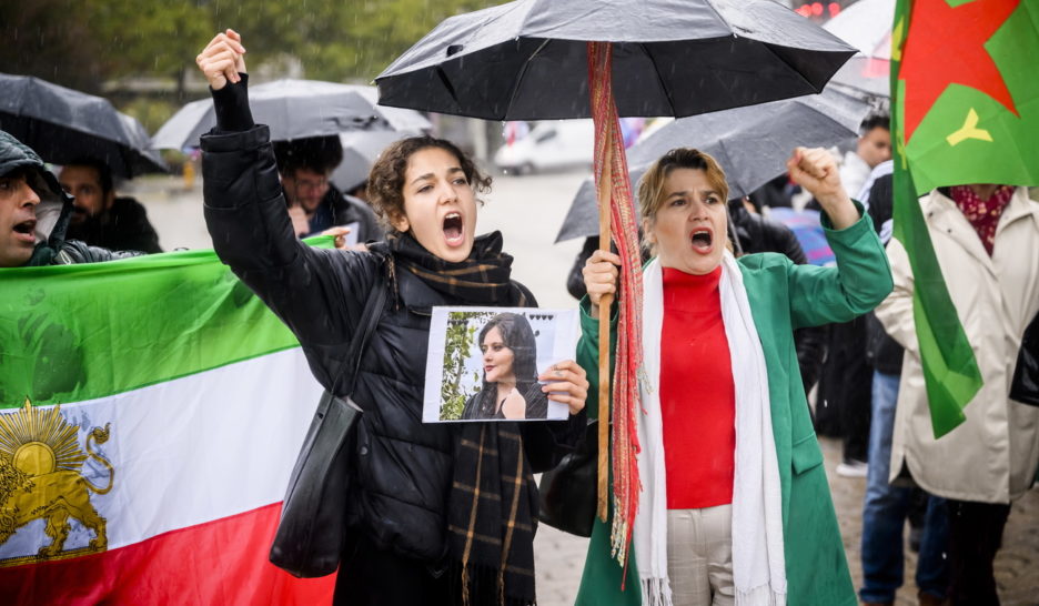Manifestation en soutien aux femmes iraniennes