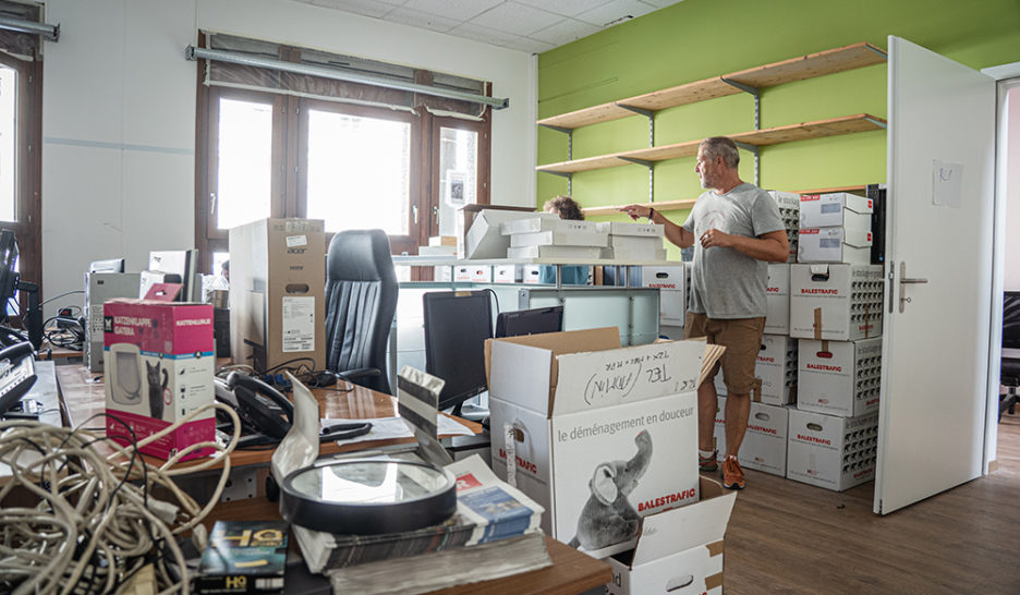 Genève, le 16 septembre 2022
Déménagement des bureaux du Courrier de la Rue de la Truite vers l&rsquo;Avenue de la Jonction.
Le Courrier / © Cédric Vincensini