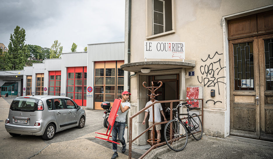 Genève, le 15 septembre 2022
Déménagement des bureaux du Courrier de la Rue de la Truite vers l&rsquo;Avenue de la Jonction.
Le Courrier / © Cédric Vincensini