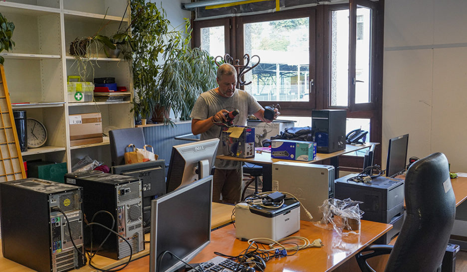 Genève, le 16.09.2022
Déménagement du Le Courrier au cube.
Le Courrier / J.-P. Di Silvestro