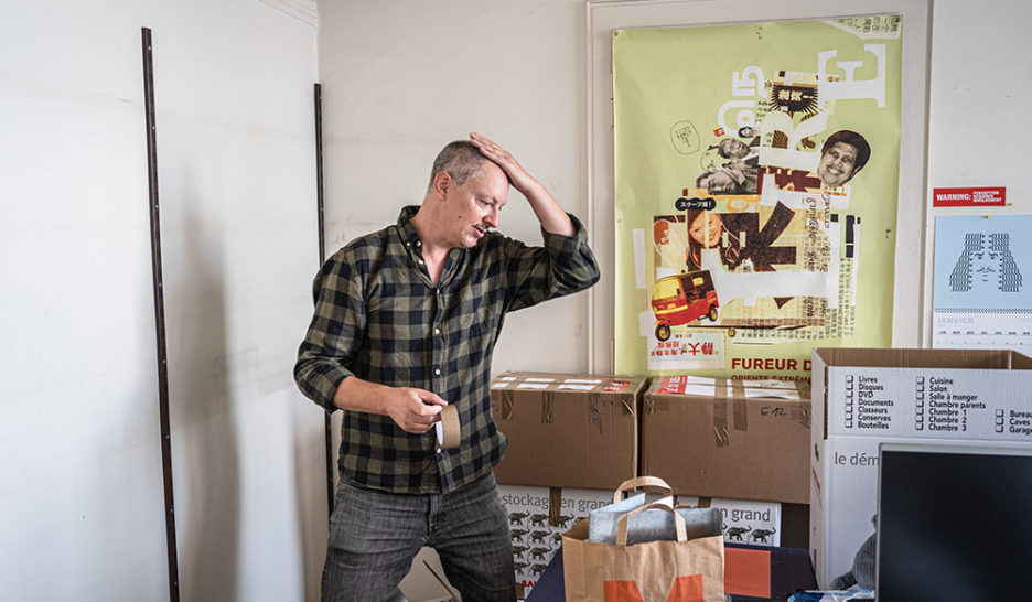 Genève, le 15 septembre 2022
Déménagement des bureaux du Courrier de la Rue de la Truite vers l&rsquo;Avenue de la Jonction.
Le Courrier / © Cédric Vincensini