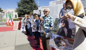 Manif pour les droits humains en Iran