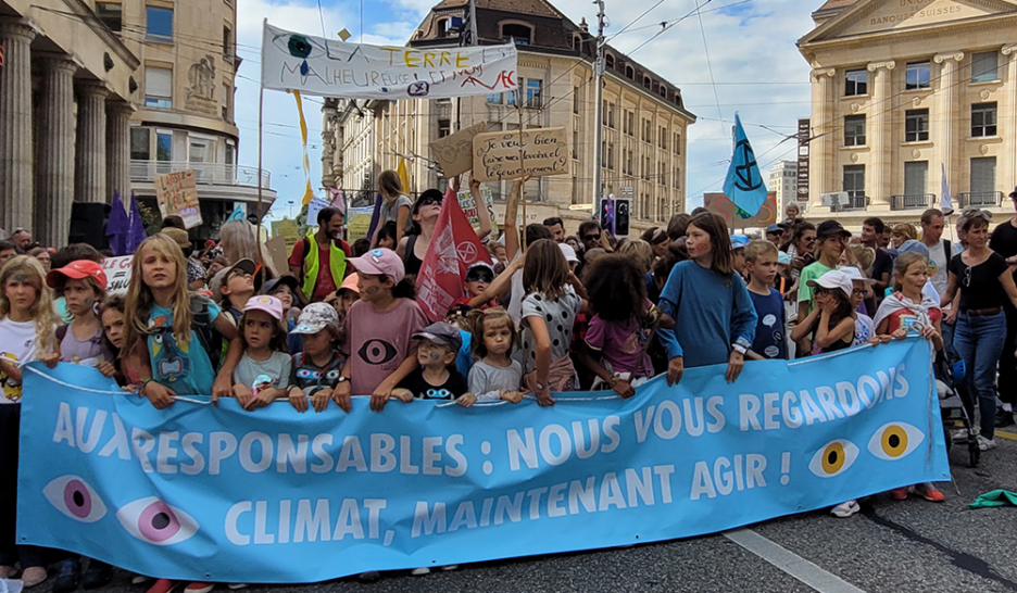 Une manifestation familiale pour le climat 1