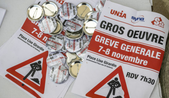 Grève des maçons: plainte annoncée