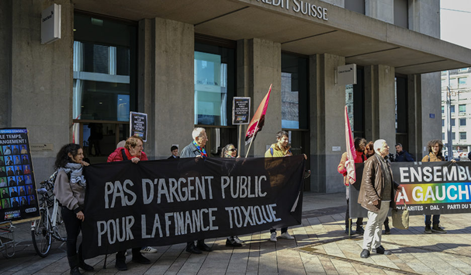 «Pas d’argent pour la finance toxique!»