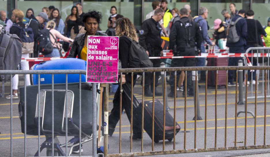 La grève du personnel se poursuit à l'aéroport