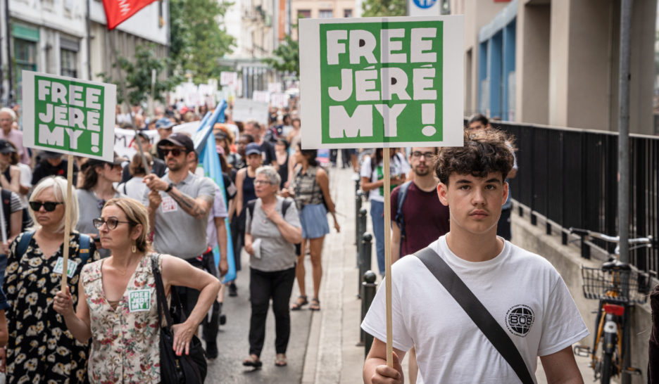 Mobilisation pour demander la libération de Jérémy 10