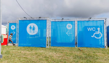 Des toilettes mixtes à Paléo 1