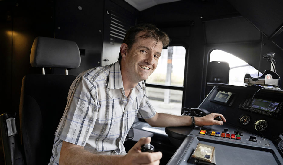 Du tableau noir à la tête du train