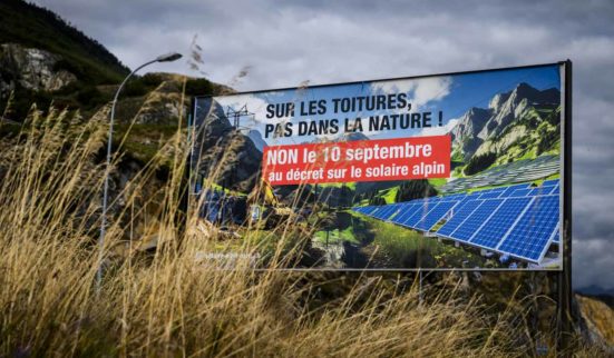 Rejet du décret sur les grands projets solaires alpins en Valais