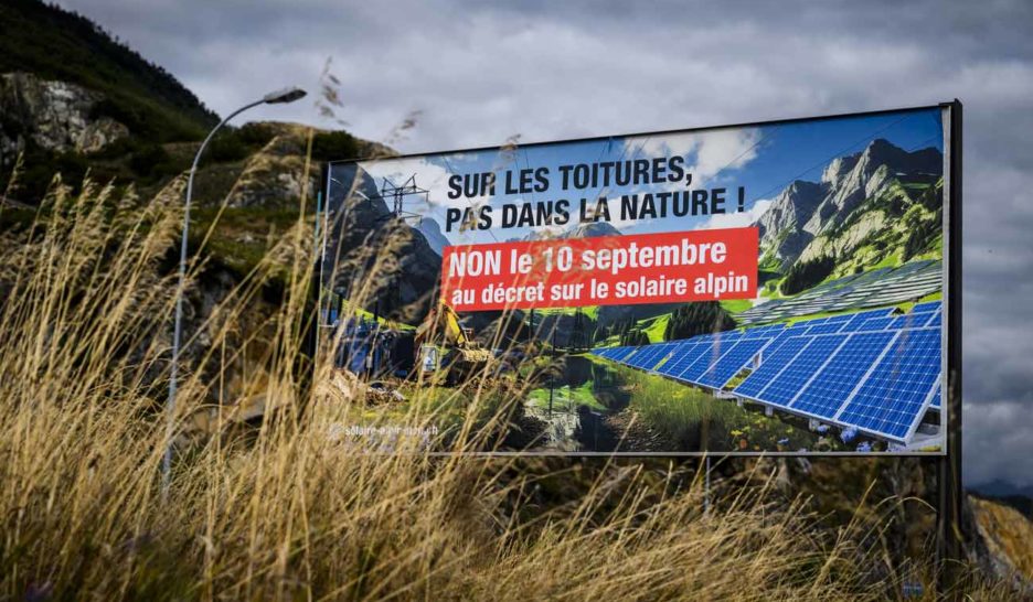 Rejet du décret sur les grands projets solaires alpins en Valais