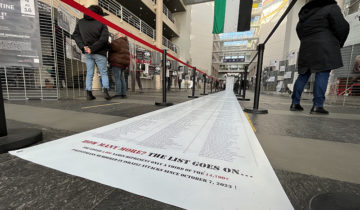 Hommage aux victimes à Unimail