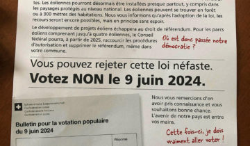 Un flyer flingue la loi Rösti