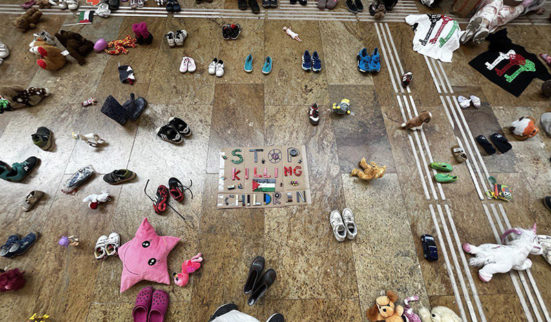 Sit-in pour les enfants de Gaza à Cornavin